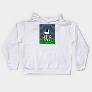 Ghost Choral Mushrooms (Not A Real Mushroom) Kids Hoodie